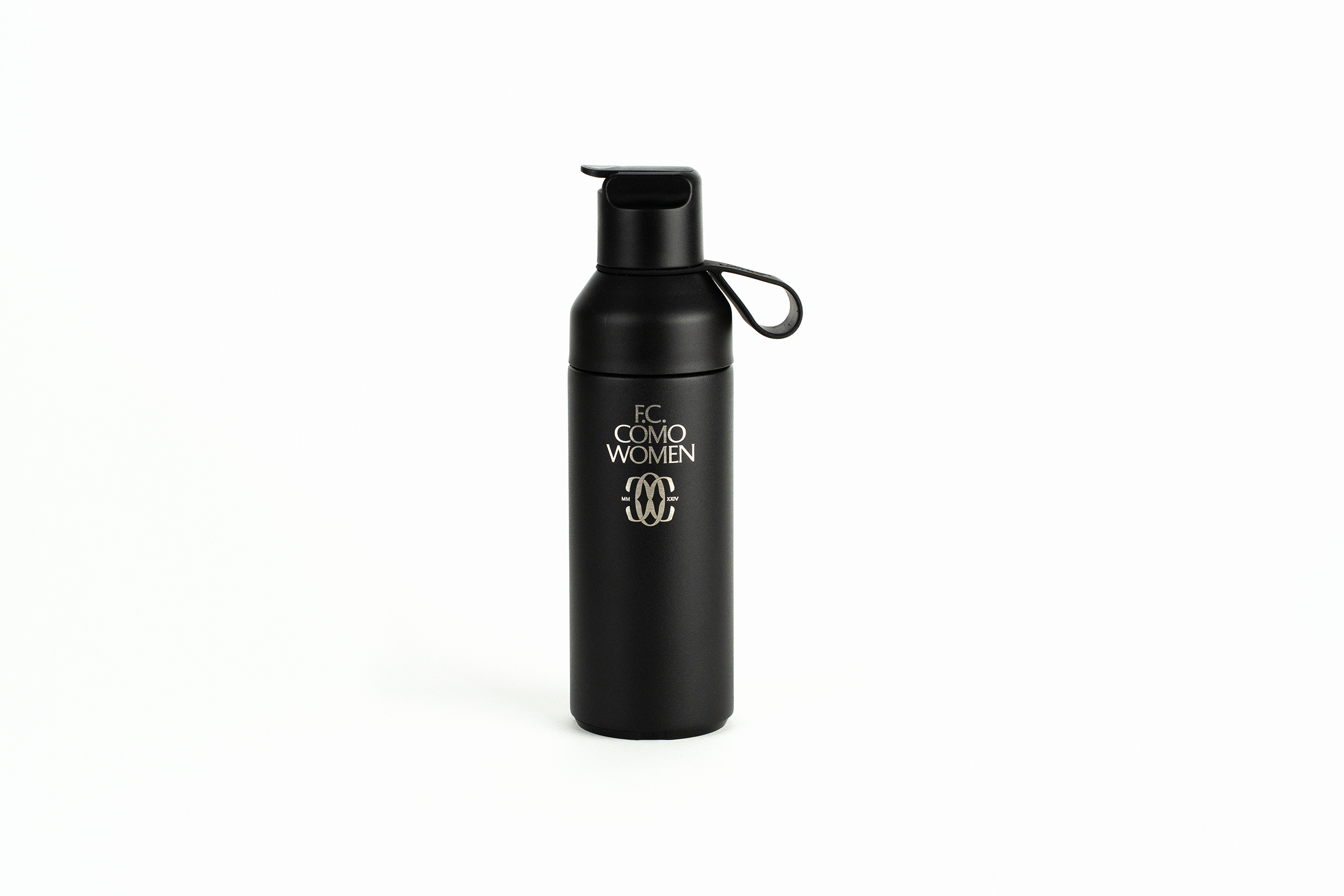 FC Como Women Black Engraved Bottle Black